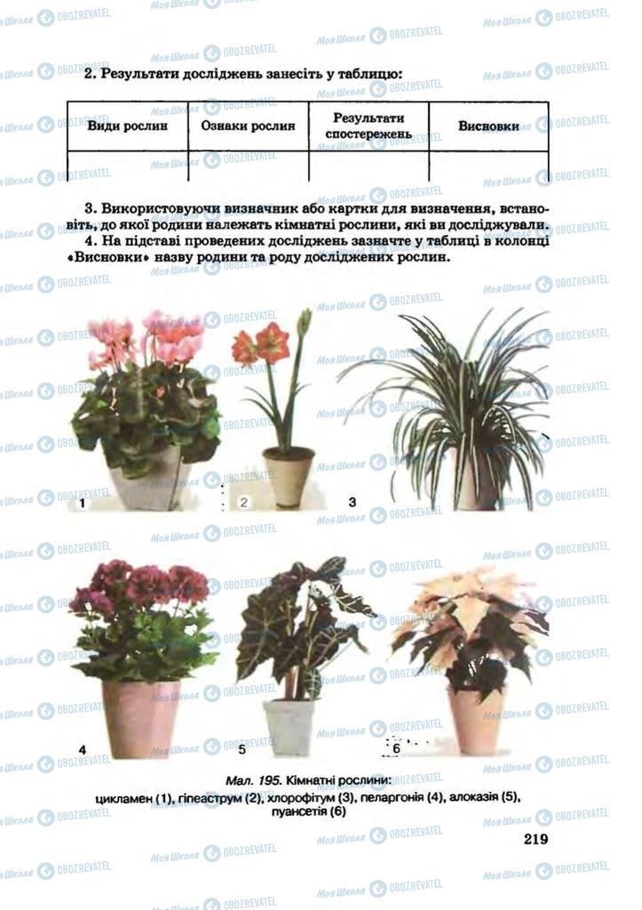 Підручники Біологія 7 клас сторінка 219
