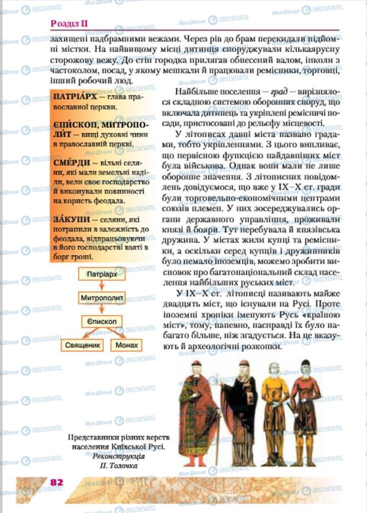 Підручники Історія України 7 клас сторінка  82