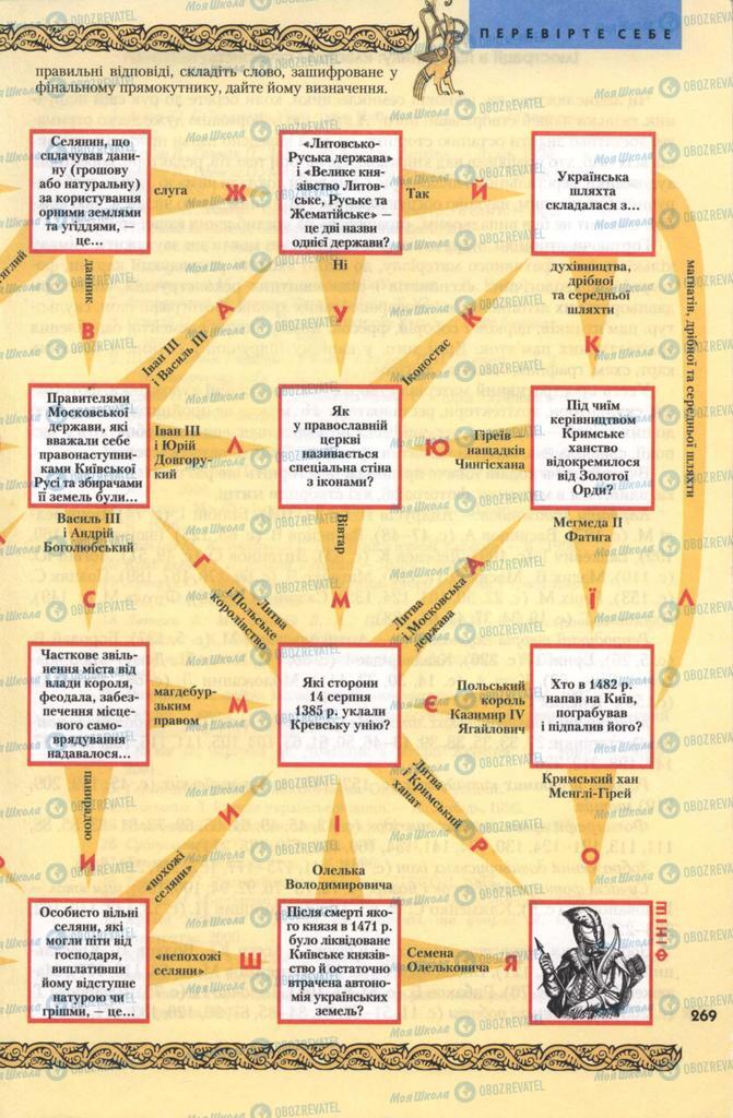 Підручники Історія України 7 клас сторінка 269