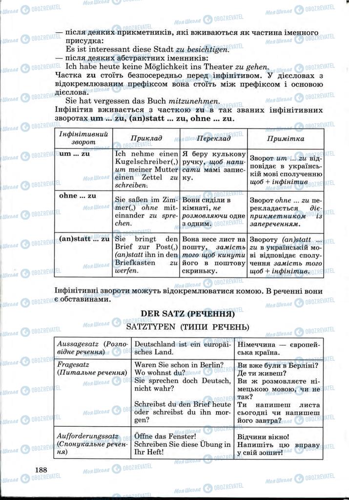 Учебники Немецкий язык 9 класс страница 188