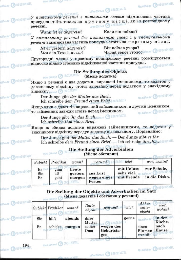 Учебники Немецкий язык 9 класс страница 194