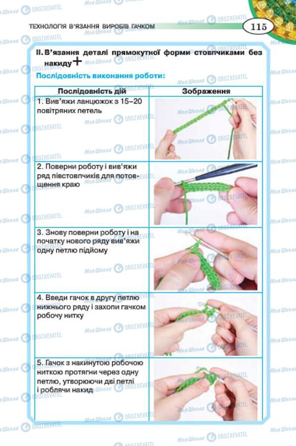 Підручники Трудове навчання 7 клас сторінка 115