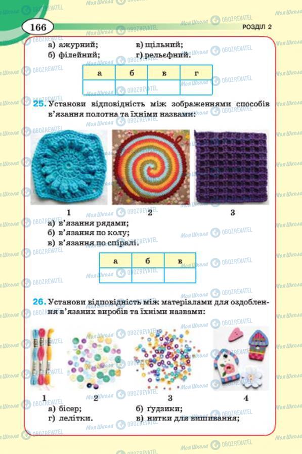 Учебники Трудовое обучение 7 класс страница 166