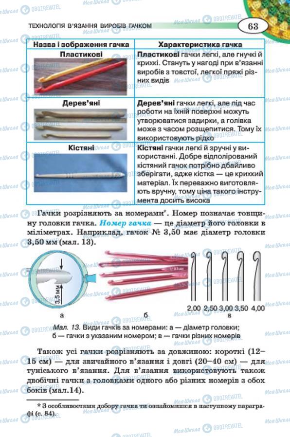 Підручники Трудове навчання 7 клас сторінка 63