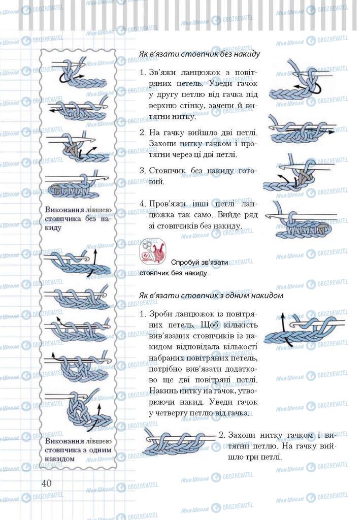 Підручники Трудове навчання 7 клас сторінка 40