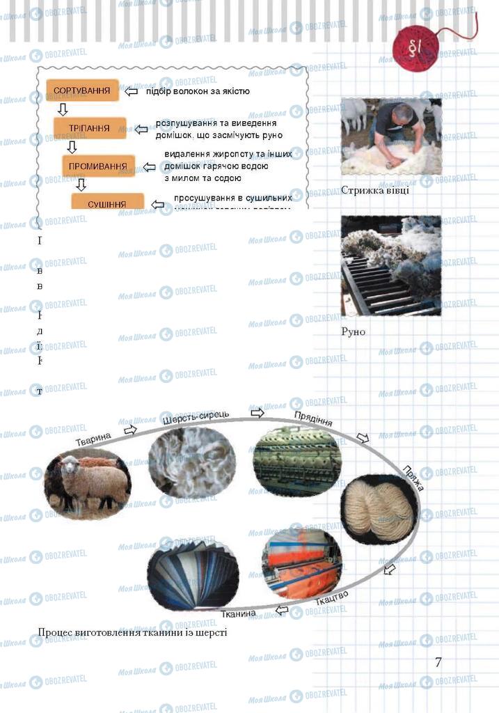Підручники Трудове навчання 7 клас сторінка 7