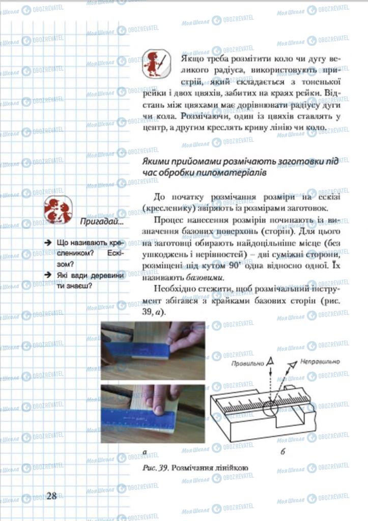 Підручники Трудове навчання 7 клас сторінка 28