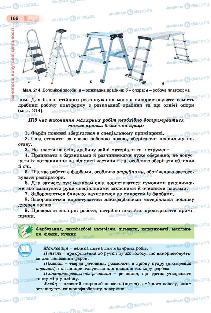 Підручники Трудове навчання 7 клас сторінка  166