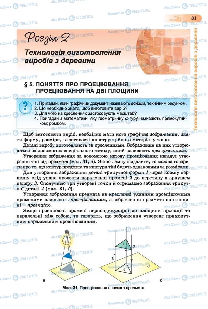 Підручники Трудове навчання 7 клас сторінка  31