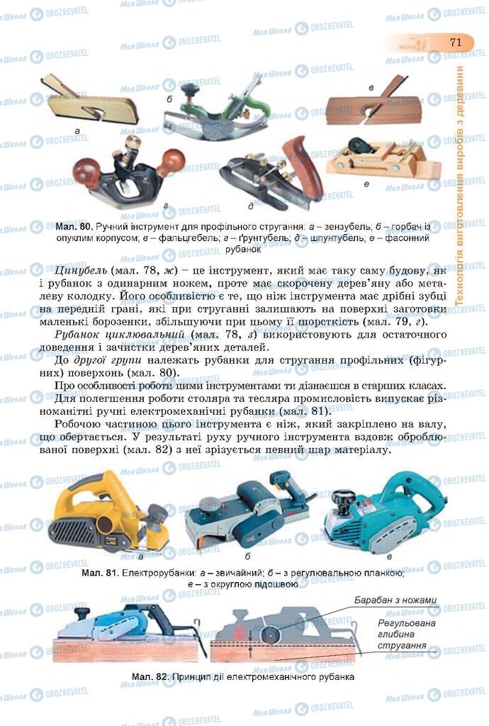 Підручники Трудове навчання 7 клас сторінка 71