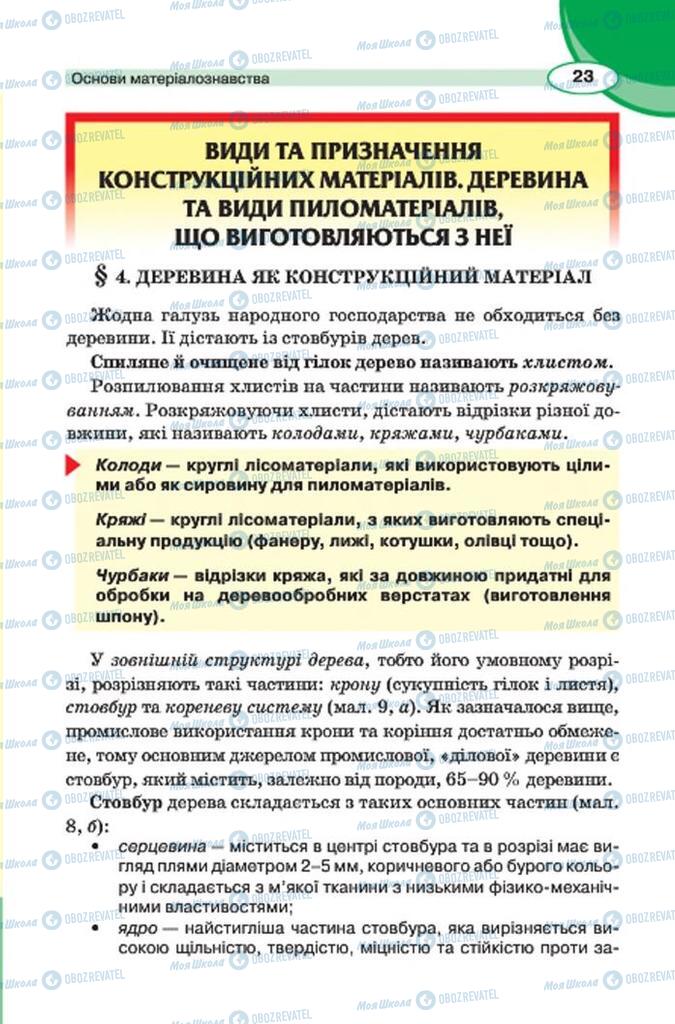 Підручники Трудове навчання 7 клас сторінка 23