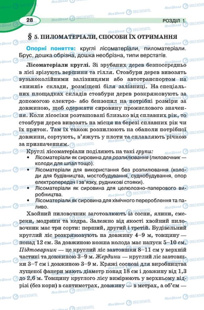 Підручники Трудове навчання 7 клас сторінка 28