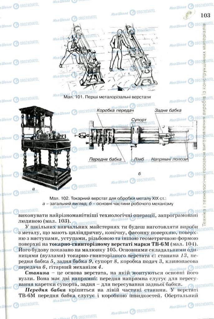 Підручники Трудове навчання 7 клас сторінка 103