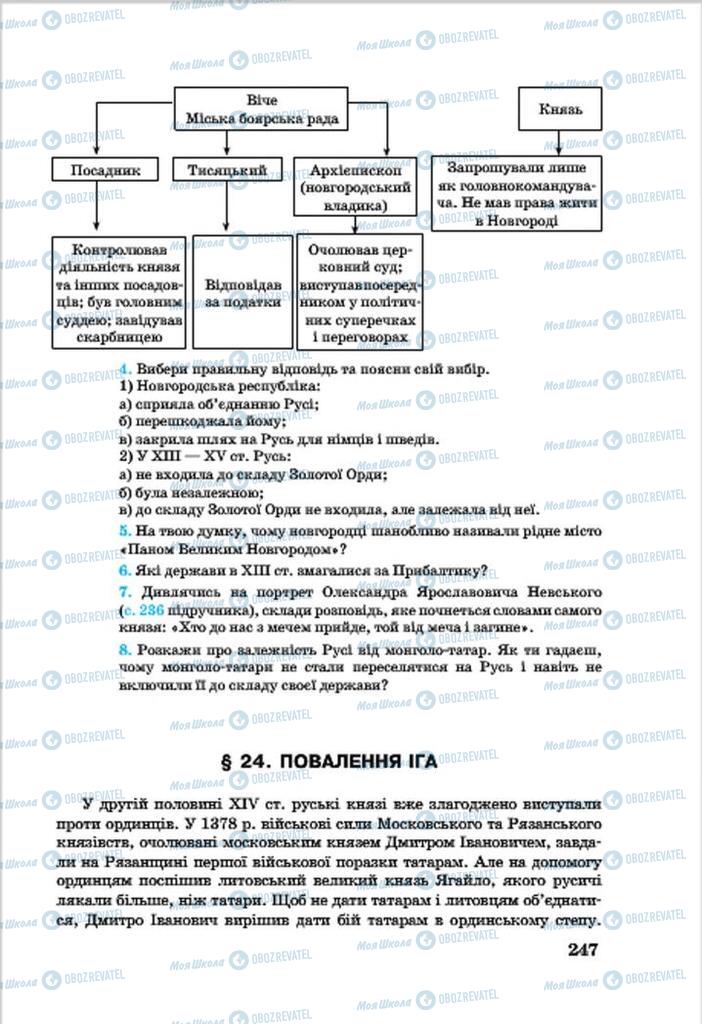 Підручники Всесвітня історія 7 клас сторінка 247