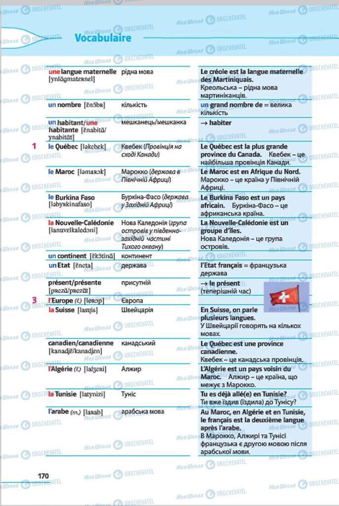 Підручники Французька мова 7 клас сторінка 170