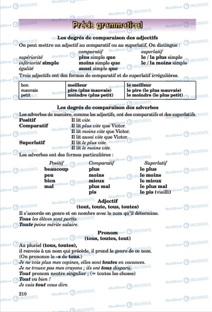 Учебники Французский язык 7 класс страница 210