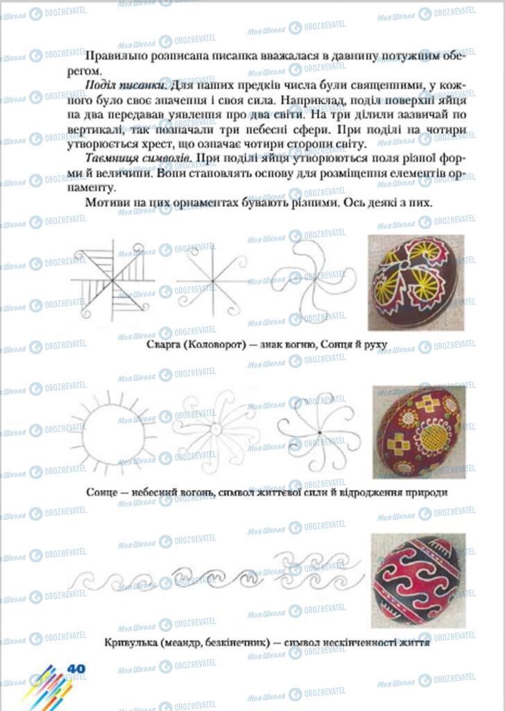 Підручники Образотворче мистецтво 7 клас сторінка 40