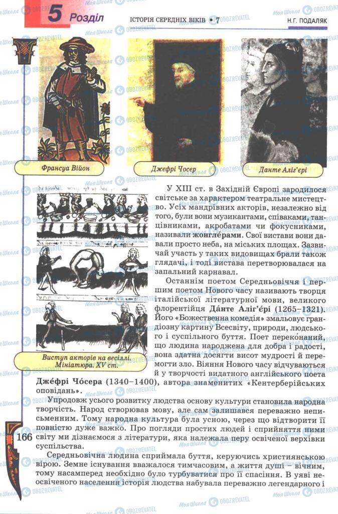 Учебники Всемирная история 7 класс страница 166