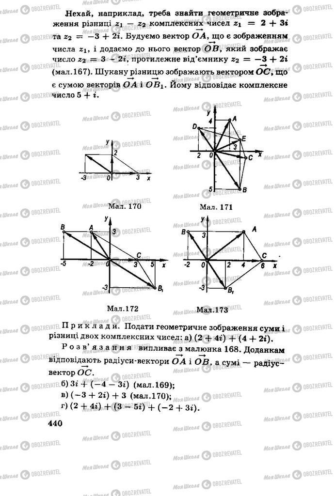 Підручники Алгебра 11 клас сторінка 440