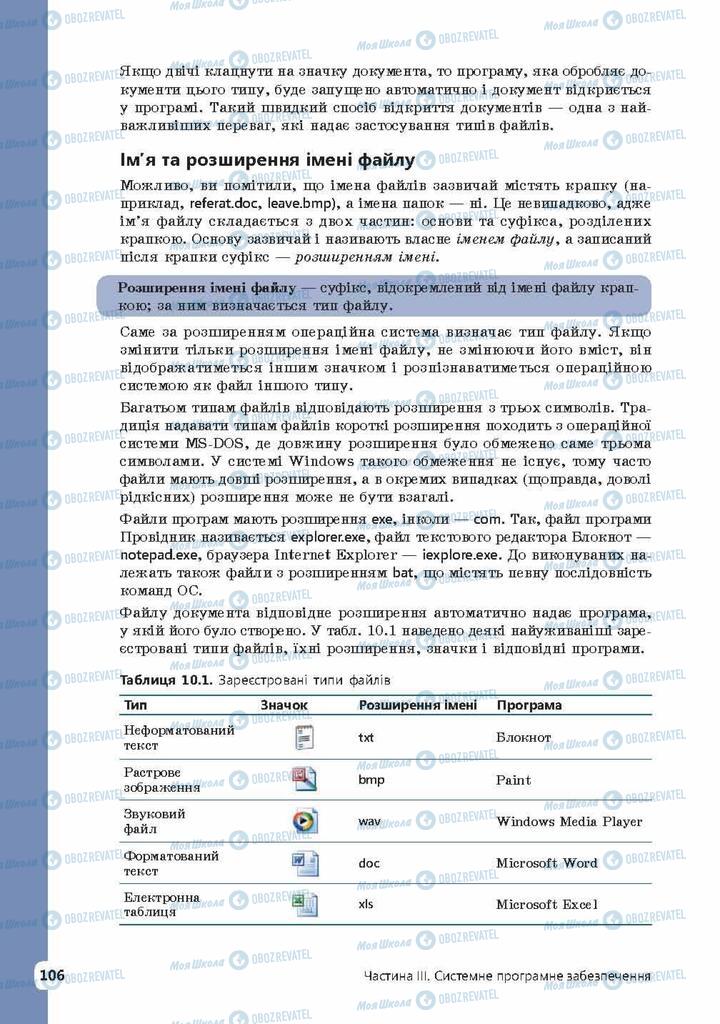 Підручники Інформатика 9 клас сторінка 106