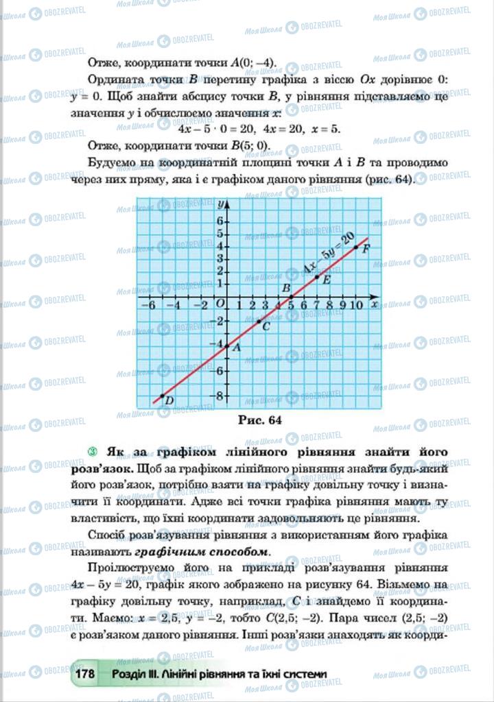 Підручники Алгебра 7 клас сторінка 178