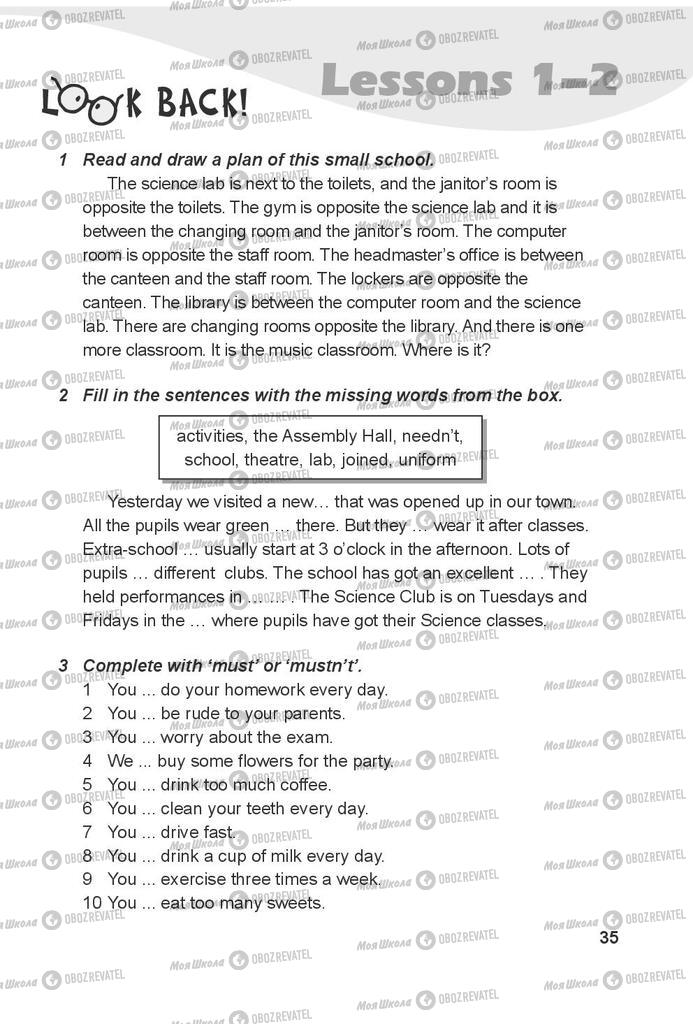 Підручники Англійська мова 7 клас сторінка  35