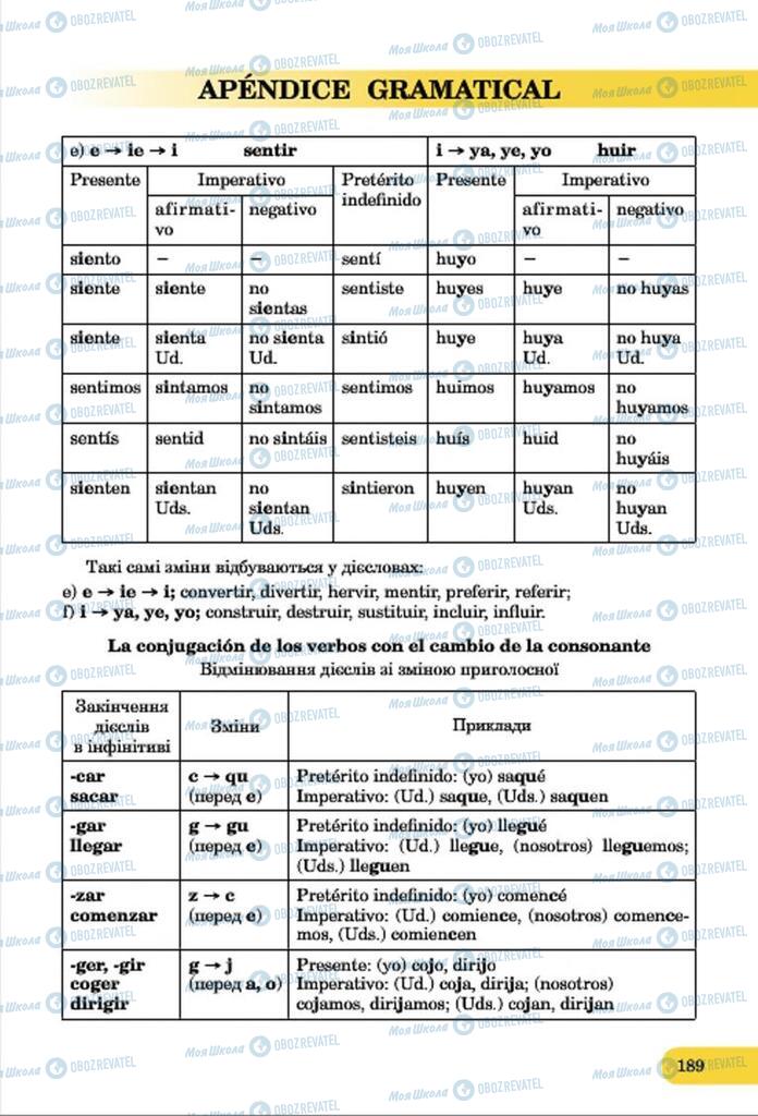 Учебники Испанский язык 7 класс страница  189