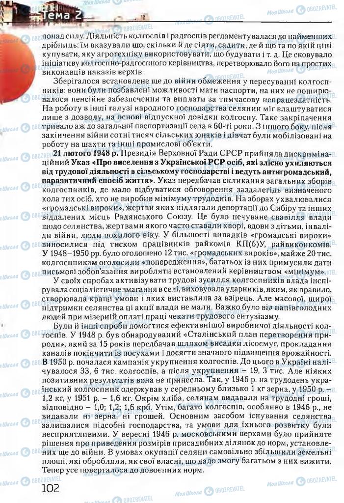 Підручники Історія України 11 клас сторінка 102