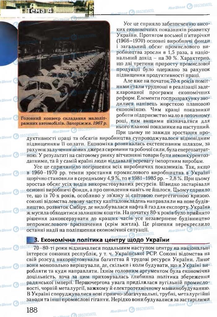 Підручники Історія України 11 клас сторінка 188