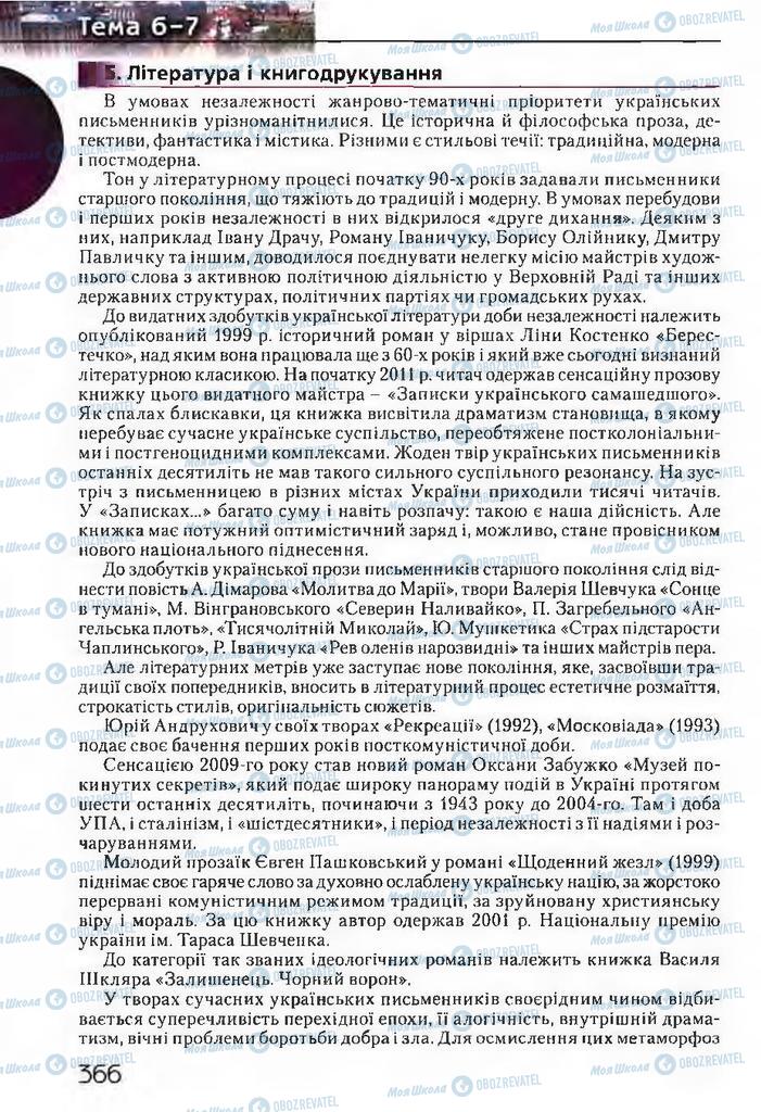 Підручники Історія України 11 клас сторінка 366