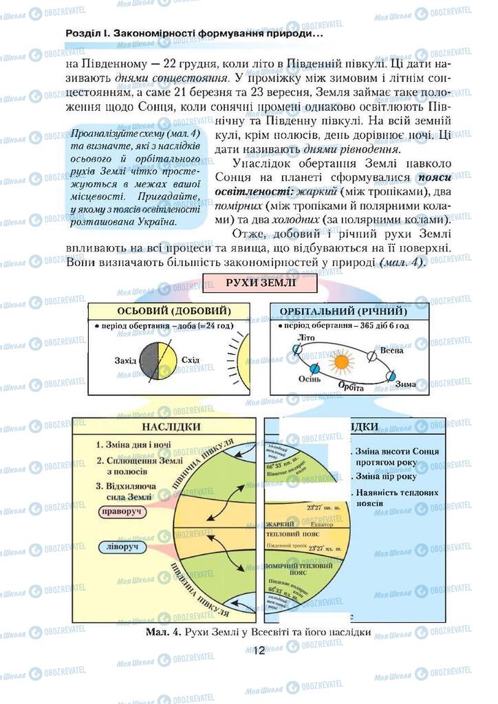 Підручники Географія 7 клас сторінка 12