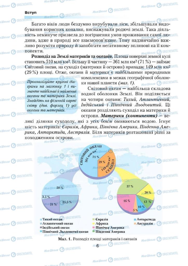 Підручники Географія 7 клас сторінка 6