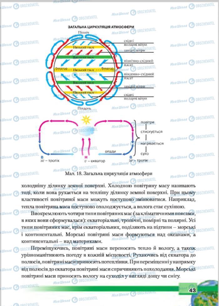 Підручники Географія 7 клас сторінка 43