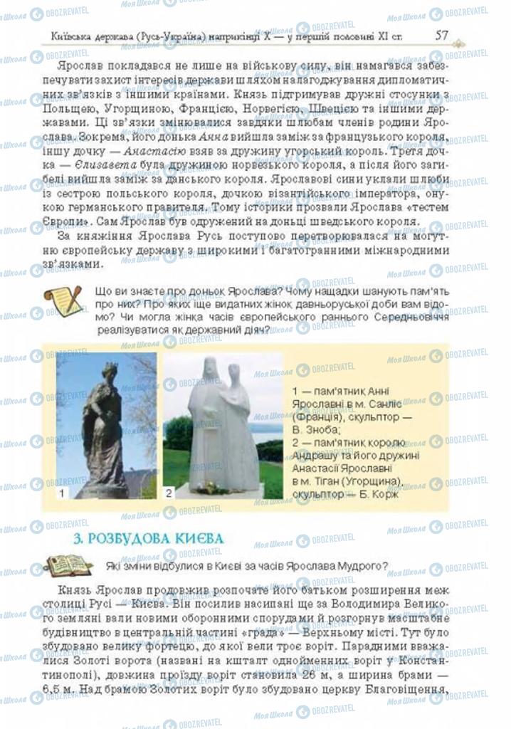 Учебники История Украины 7 класс страница 57