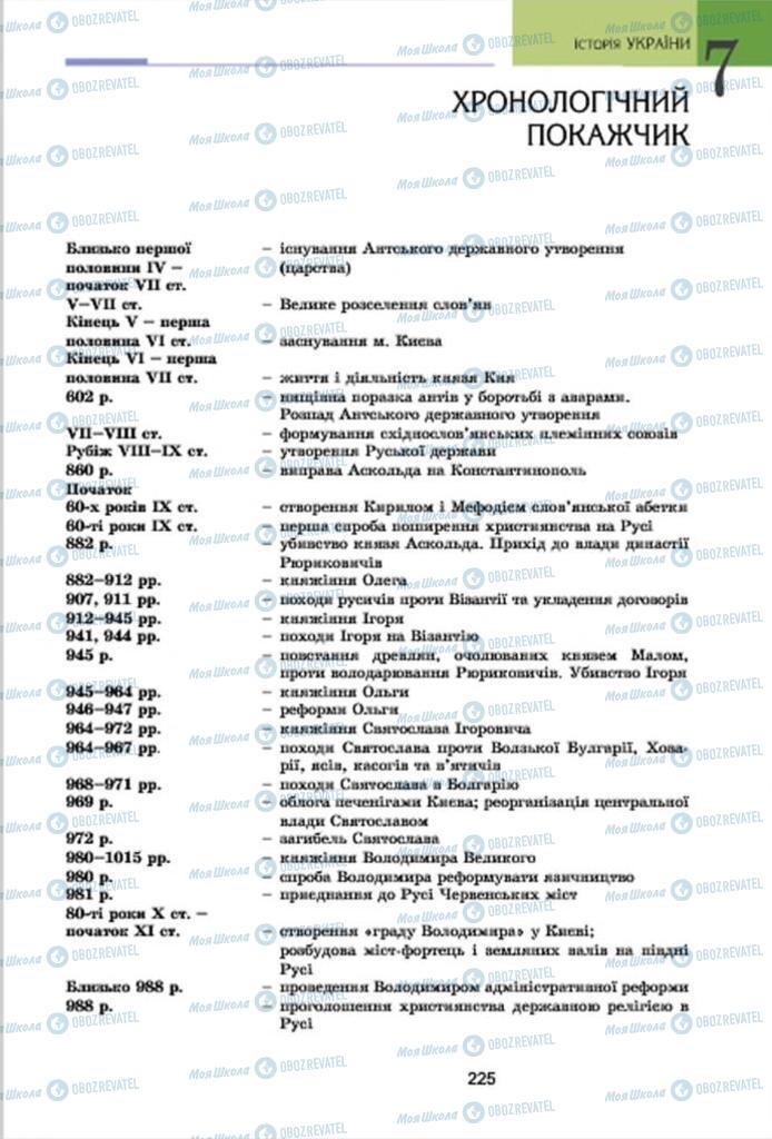 Учебники История Украины 7 класс страница 225