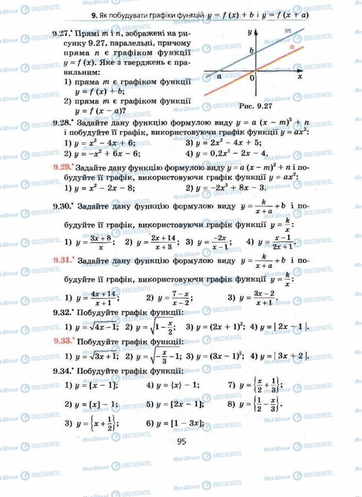 Підручники Алгебра 9 клас сторінка 95