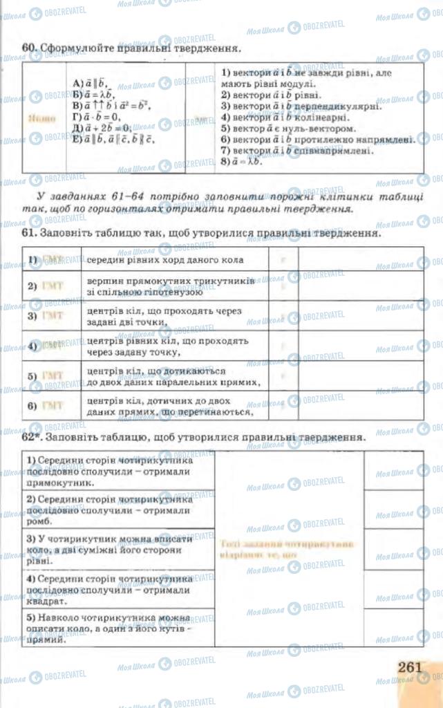 Учебники Геометрия 9 класс страница 261