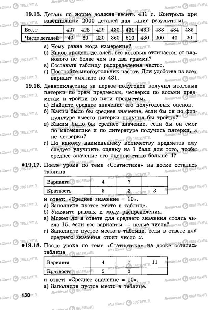 Учебники Алгебра 9 класс страница  130