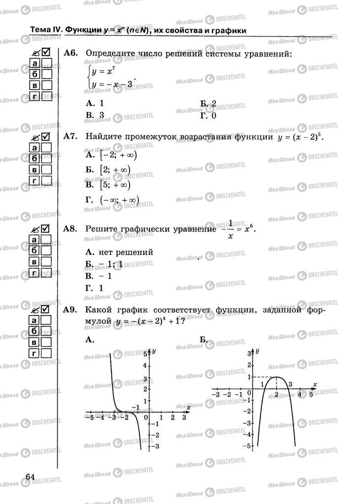 Учебники Алгебра 9 класс страница  64