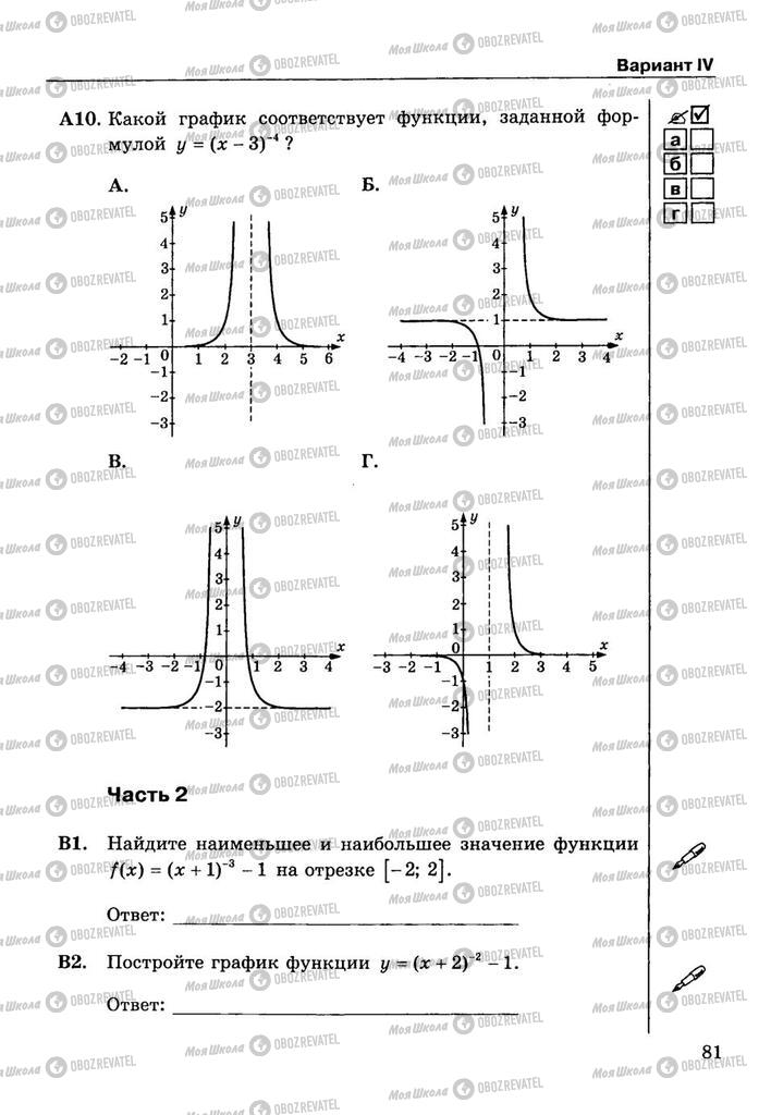 Підручники Алгебра 9 клас сторінка  81