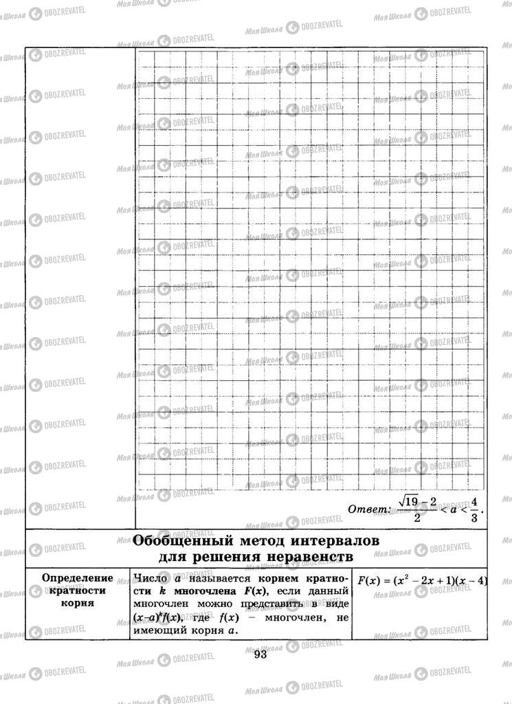 Підручники Алгебра 9 клас сторінка  93