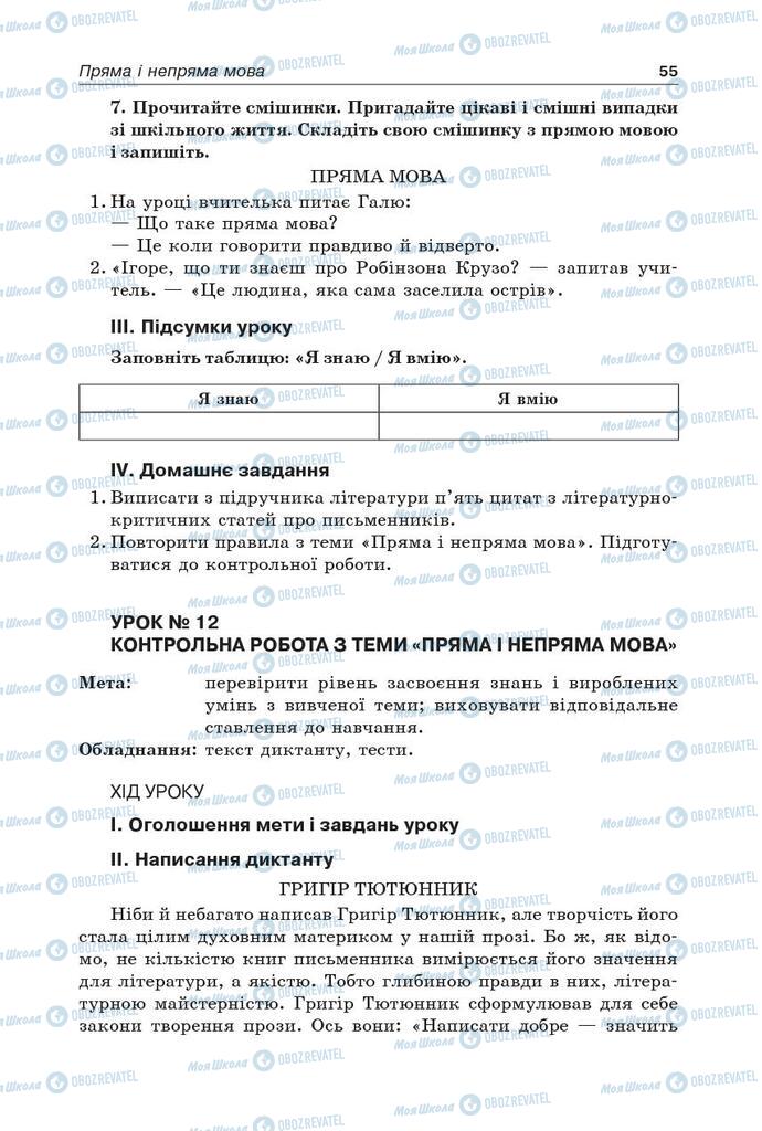 Підручники Українська мова 9 клас сторінка 55