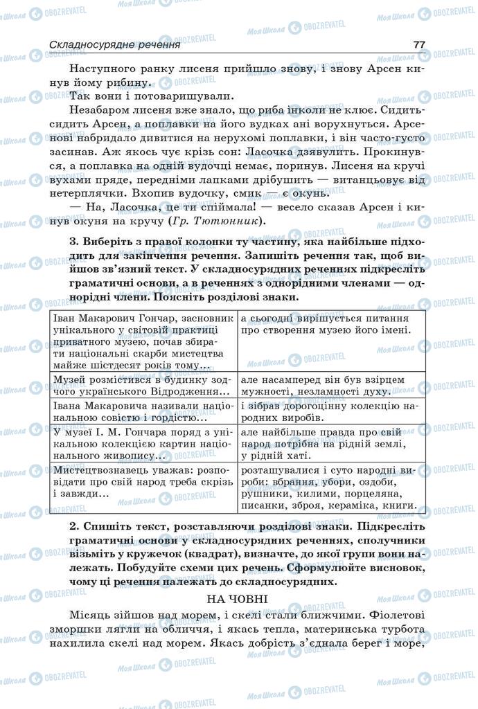 Учебники Укр мова 9 класс страница 77