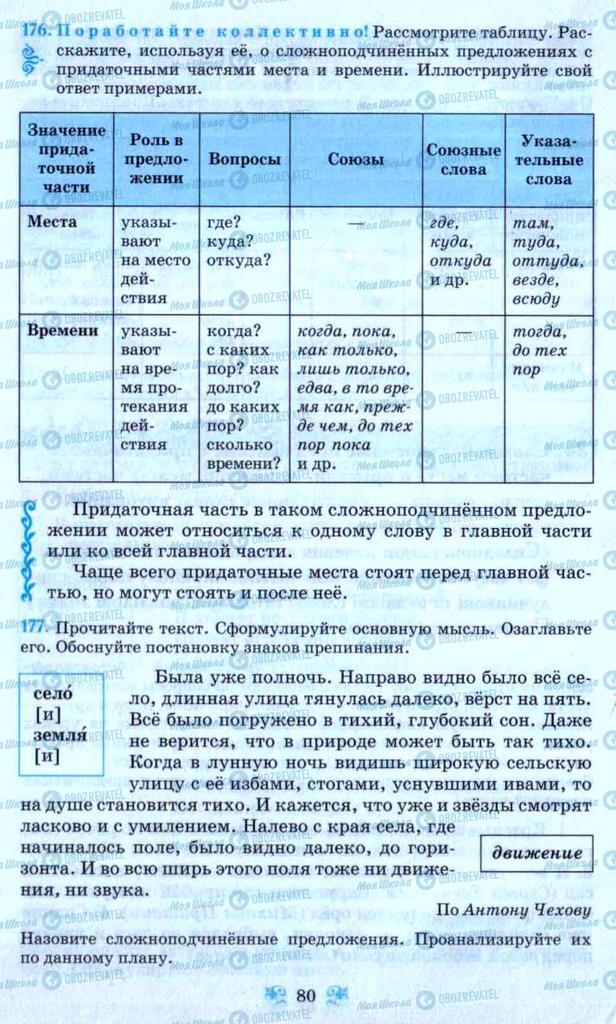 Підручники Російська мова 9 клас сторінка 80