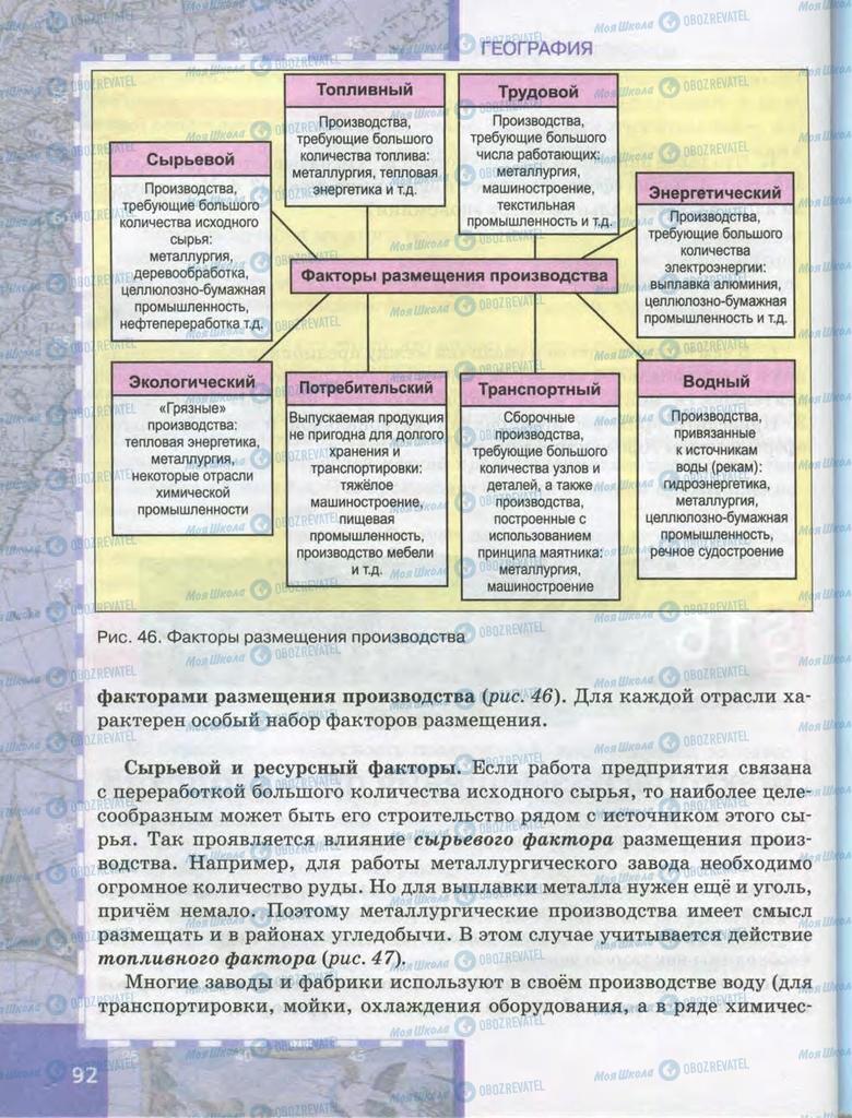 Учебники География 9 класс страница  92