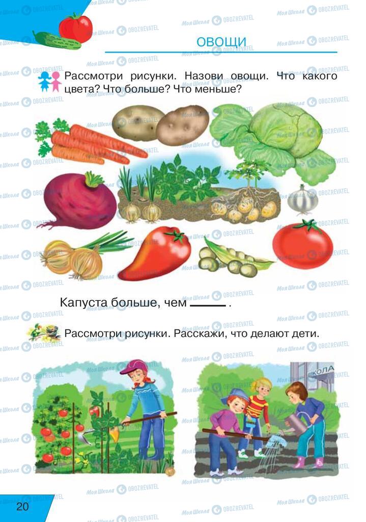 Підручники Російська мова 1 клас сторінка  20