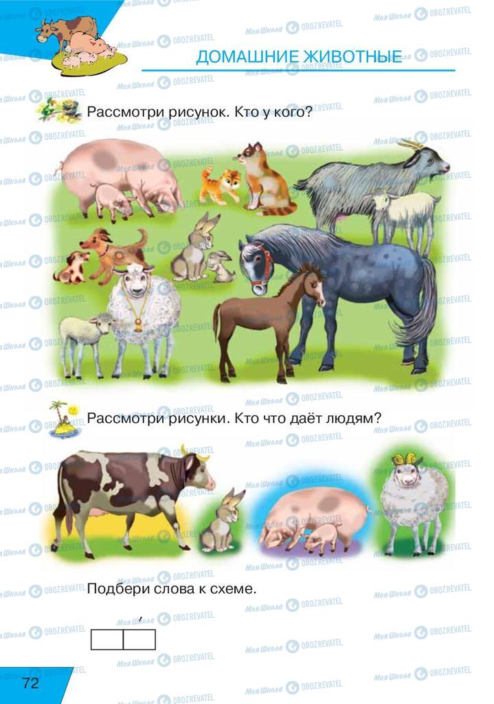 Підручники Російська мова 1 клас сторінка  72