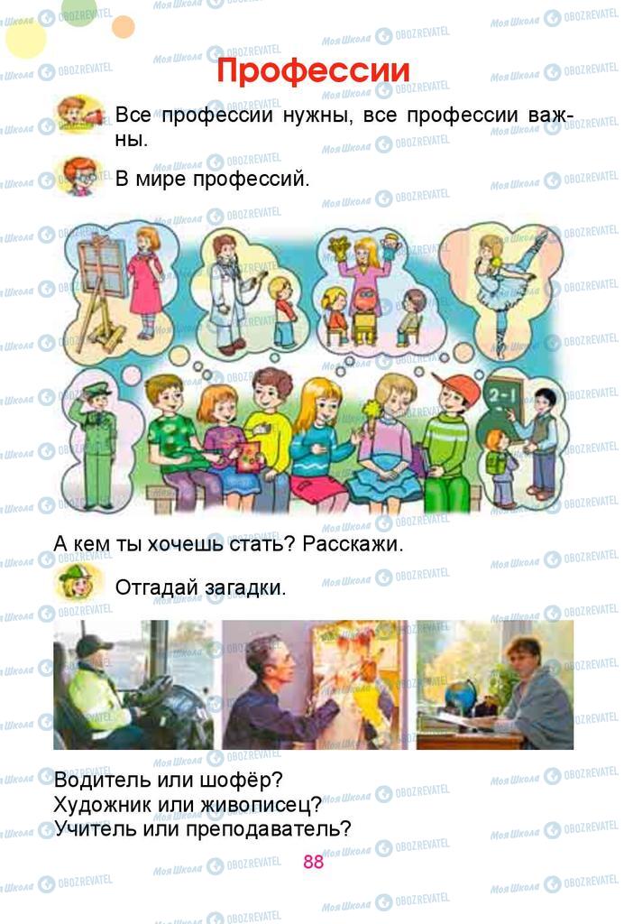 Підручники Російська мова 1 клас сторінка  88