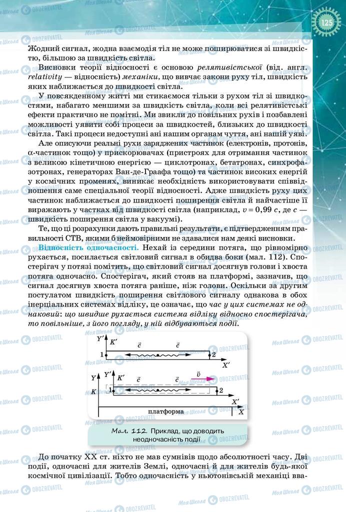 Підручники Фізика 10 клас сторінка 125