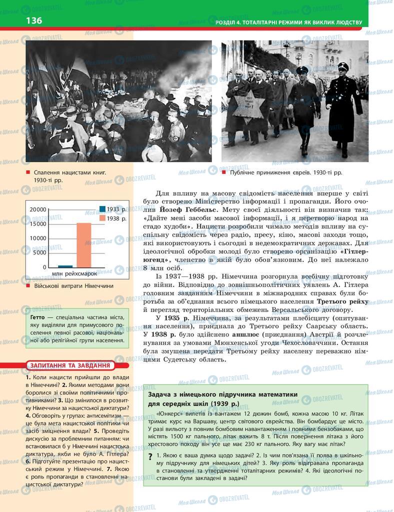 Підручники Історія України 10 клас сторінка 136